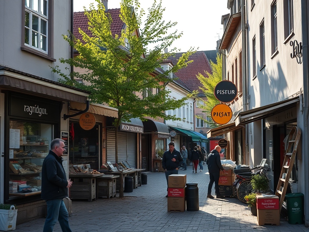 Logo Funduszy Europejskich na tle panoramy Piastowa, symbolizujące inwestycje i rozwój miasta dzięki środkom unijnym.