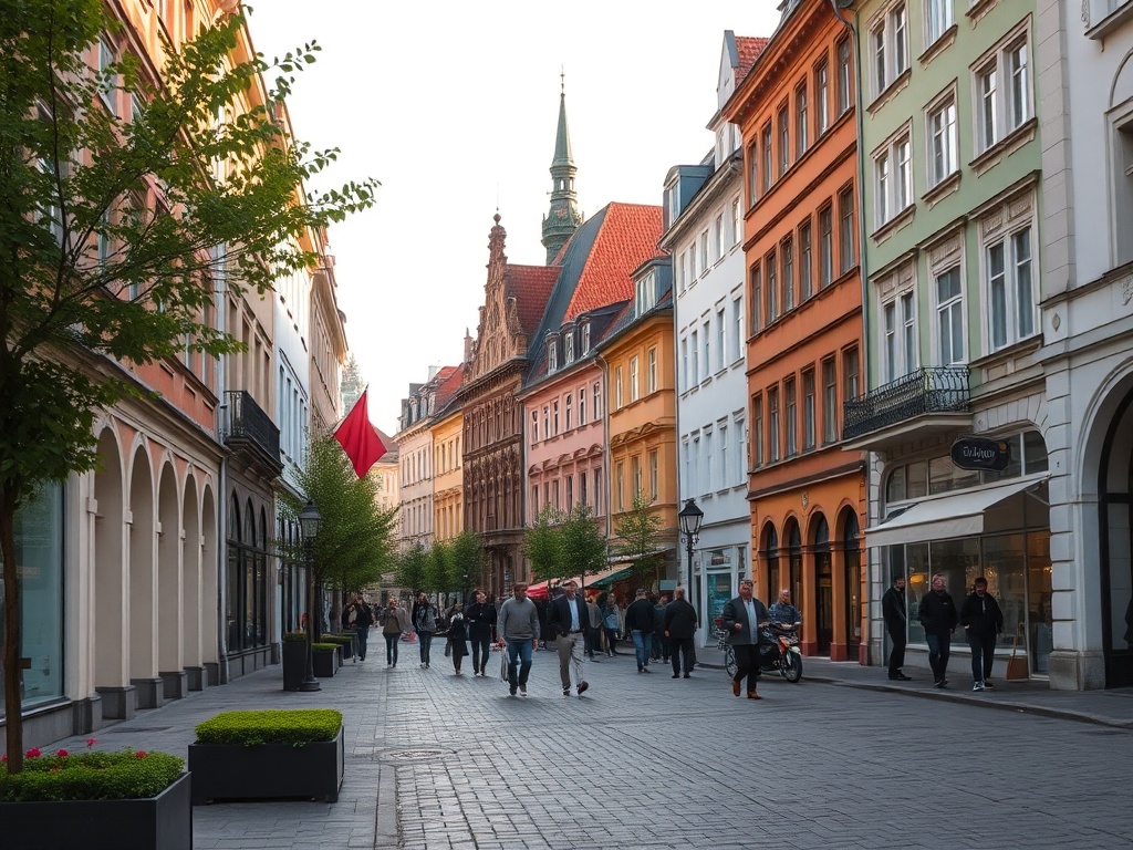 Mapa infrastruktury i usług w Piastowie, przedstawiająca rozmieszczenie sklepów, placówek zdrowia i edukacji.
